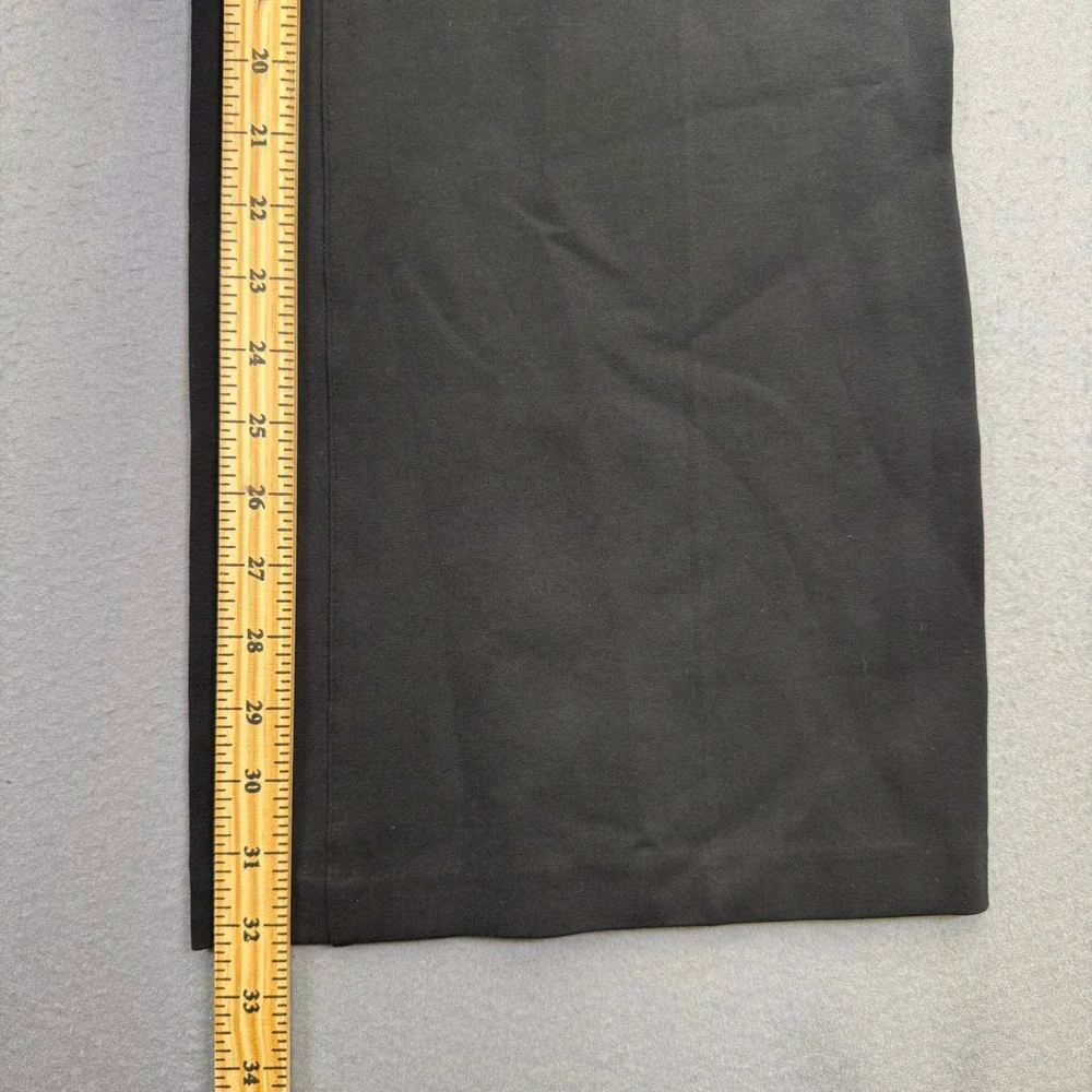 Spanx The Perfect Pant Wide Leg Black High Rise Pull On Trousers Womens Small